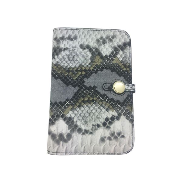 Wallet in snake print, C2-0006, Grey, Just D`Lux
