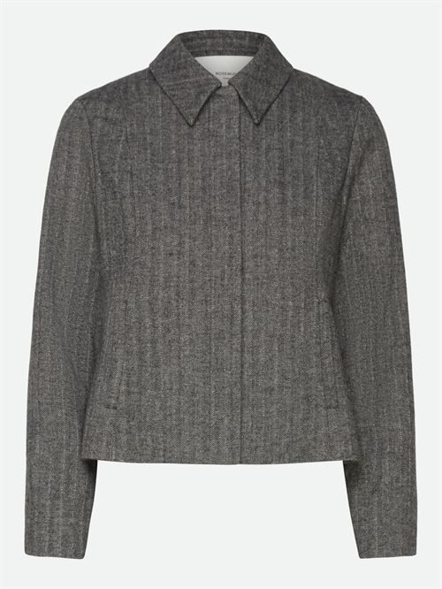 ROSEMUNDE JAKKE, RWSOPHIA WOOL LS SHORT JACKET, BLACK