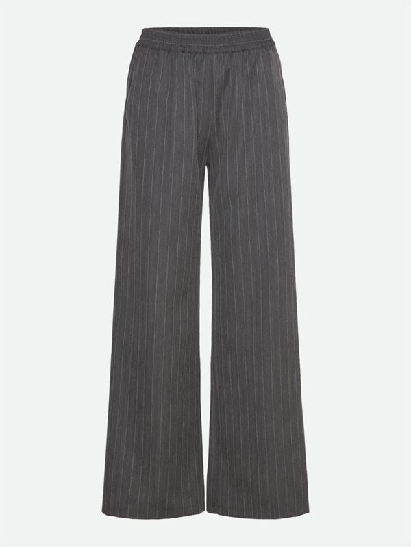 ROSEMUNDE BUKSER, RWPIN MW TROUSERS, GREY PINSTRIPE