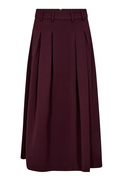 CO`COUTURE NEDERDEL, ANYACC PLEAT SKIRT, WINERED