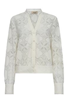 MOS MOSH SKJORTE, MMMONIA YEN LACE SHIRT, ECRU