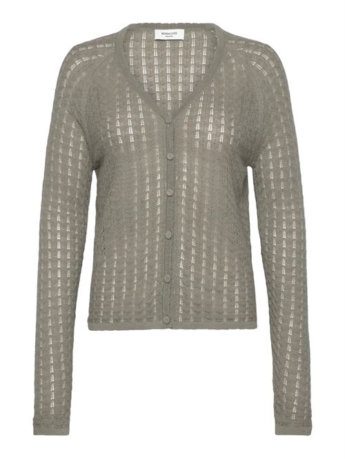 ROSEMUNDE CARDIGAN, RWSAMIRA SILK LS CARDIGAN, DRIED SAGE