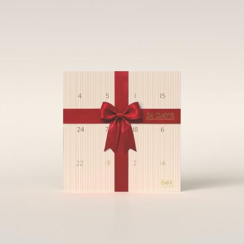 BOX THE ORIGINAL, JULEKALENDER, VINGUMMI MED CHOKOLADE