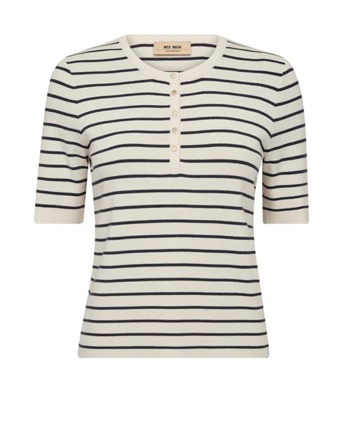 MOS MOSH TOP, MMALIZ CALIZ STRIPE SS KNIT TOP, INDIA INK