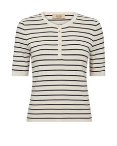 MOS MOSH TOP, MMALIZ CALIZ STRIPE SS KNIT TOP, INDIA INK