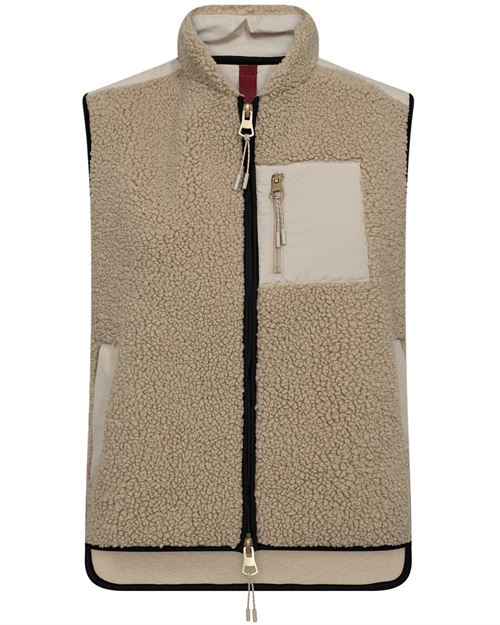 MOS MOSH VEST, MMROWE ELI TEDDY VEST, FEATHER GRAY