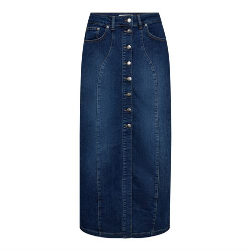 CO`COUTURE NEDERDEL, TYLERCC DENIM SKIRT, DENIM BLUE