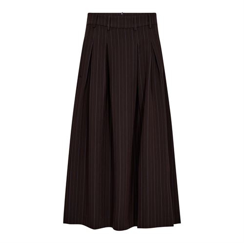 CO`COUTURE NEDERDEL, ANYACC TRINNY PLEAT SKIRT, DARK BROWN