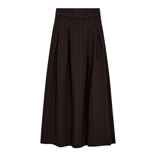 CO`COUTURE NEDERDEL, ANYACC TRINNY PLEAT SKIRT, DARK BROWN