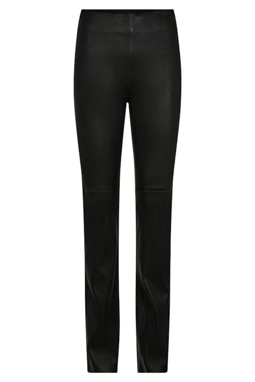 MOS MOSH LÆDERLEGGINS, MMSARINA LONG LEATHER LEGGING, BLACK
