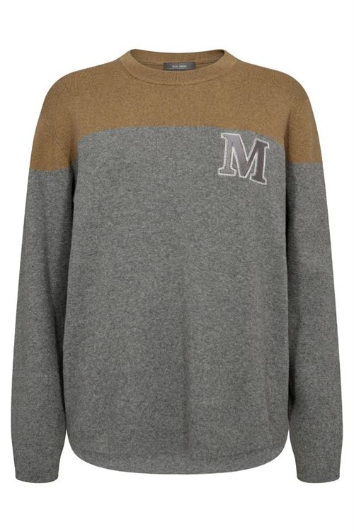 MOS MOSH STRIK, MMFAST TANI LS KNIT, GREY MELANGE