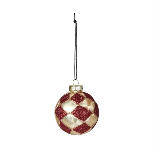 SPEEDTSBERG JULEKUGLE, RED/CHAMPAGNE