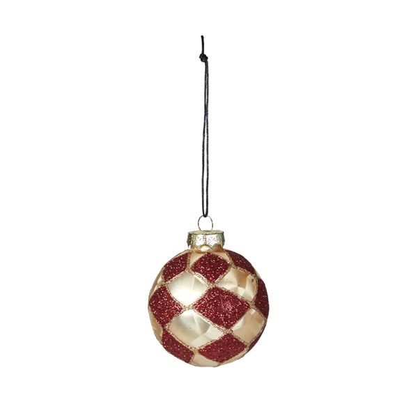 SPEEDTSBERG JULEKUGLE, RED/CHAMPAGNE