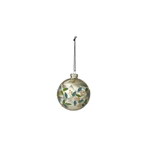 SPEEDTSBERG JULEKUGLE, CHAMPAGNE/GREEN
