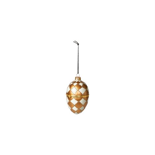SPEEDTSBERG ÆG MED ÅBNING, WHITE/GOLD