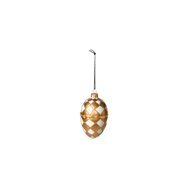 SPEEDTSBERG ÆG MED ÅBNING, WHITE/GOLD