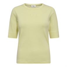 CO`COUTURE T-SHIRT, GRANNYCC EMBROIDERY SS TEE, CITRUS