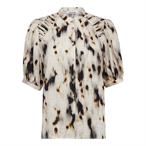 CO`COUTURE SKJORTE, ELISACC SS SHIRT, BONE