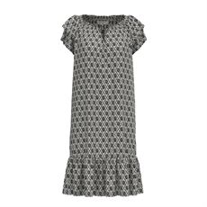 CO`COUTURE KJOLE, SUNRISECC CROP SOFIA DRESS, OFFWHITE-BLACK