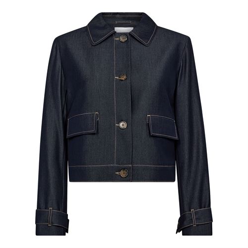 CO`COUTURE DENIM JAKKE, TERRYCC DENIM JACKET, DARK DENIM