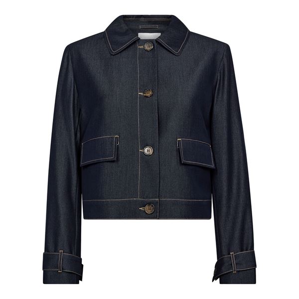 CO`COUTURE DENIM JAKKE, TERRYCC DENIM JACKET, DARK DENIM