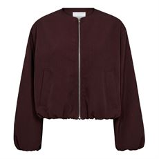 CO`COUTURE JAKKE, LUNACC BALLOON ZIP JACKET, WINERED