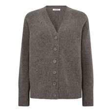 CO`COUTURE CARDIGAN, ROGERCC CARDIGAN, WALNUT