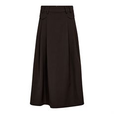 CO`COUTURE NEDERDEL, ANYACC PLEAT SKIRT, DARK BROWN