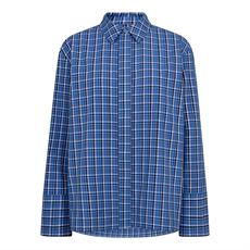 CO`COUTURE SKJORTE, ANGELICACC CHECK SHIRT, BLUE