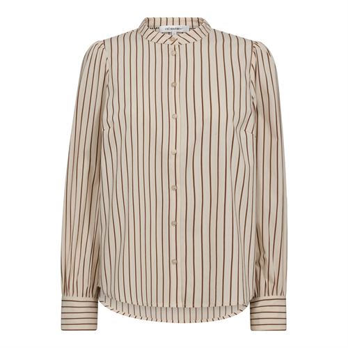 CO`COUTURE SKJORTE, SORINCC STRIPE SHIRT, BONE