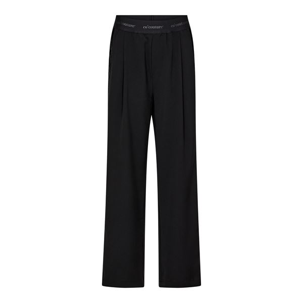 CO`COUTURE BUKSER, AMINACC LOGO SHIMMER PANT, BLACK