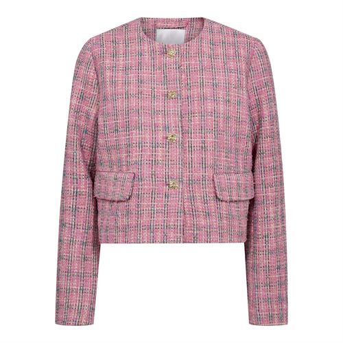 CO`COUTURE JAKKE, CAMMIECC BOUCLE JACKET, CANDYFLOSS