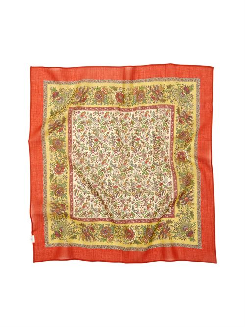 BECK SÖNDERGAARD TØRKLÆDE, TAPISFLORA COTTA SCARF, ROOIBOS ORANGE