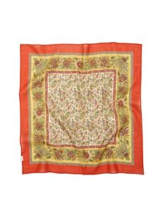 BECK SÖNDERGAARD TØRKLÆDE, TAPISFLORA COTTA SCARF, ROOIBOS ORANGE