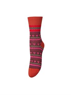 BECK SØNDERGAARD STRØMPER, BARLOW COTTA SOCK, ROOIBOS ORANGE