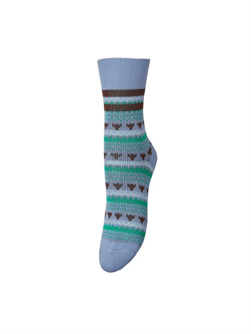 BECK SØNDERGAARD STRØMPER, BARLOW COTTA SOCK, WINDWARD BLUE