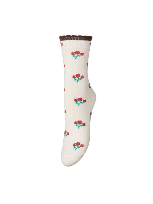 BECK SØNDERGAARD STRØMPER, TALULA FLOTILE SOCK, BIRCH WHITE