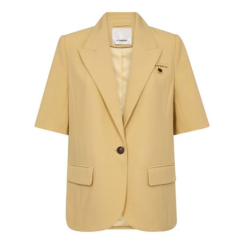 CO`COUTURE BLAZER, NILANCC FITTED SS BLAZER, PALE YELLOW