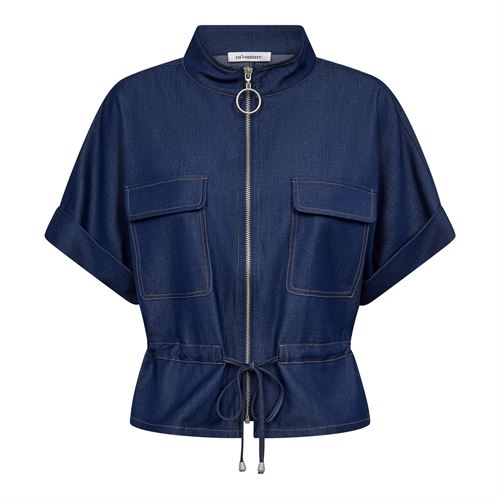 CO`COUTURE VEST, TERRYCC VEST, NAVY