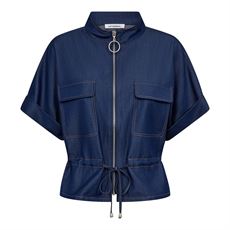 CO`COUTURE VEST, TERRYCC VEST, NAVY