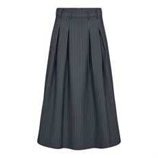 CO`COUTURE NEDERDEL, SALVIECC ANYA PLEAT NEDERDEL, DENIM BLUE