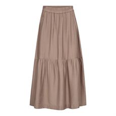 CO`COUTURE NEDERDEL, HERACC GYPSY SKIRT, WALNUT