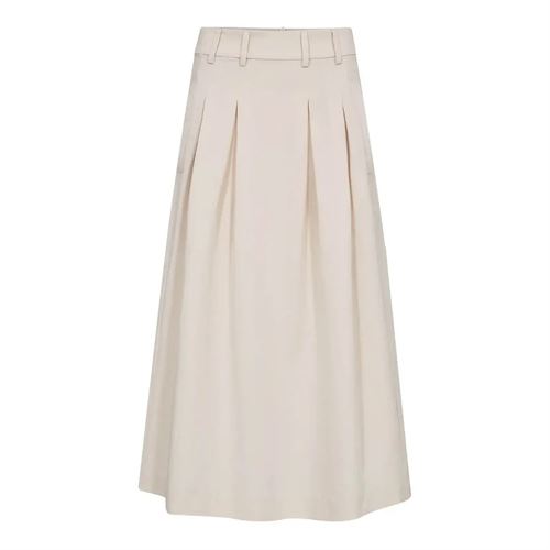 CO`COUTURE NEDERDEL, TENGACC PLEAT SKIRT, PEARL
