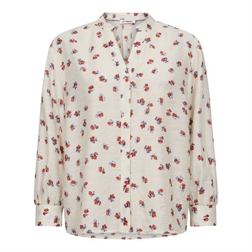 CO`COUTURE BLUSE, MARISCC SS SHIRT, OFF WHITE