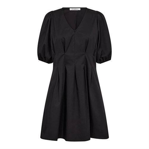 CO`COUTURE KJOLE, POPPYCC PLEAT CROP DRESS, BLACK