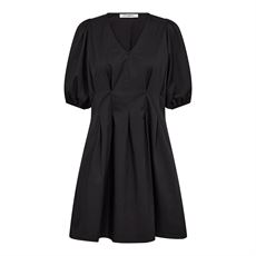 CO`COUTURE KJOLE, POPPYCC PLEAT CROP DRESS, BLACK