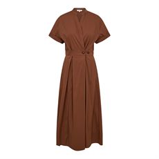 CO`COUTURE KJOLE, ELARACC WRAP SS DRESS, SUNTAN