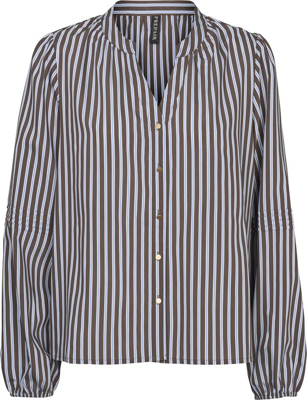 PREPAIR BLUSE, HARRIET BLOUSE, BLUE BROWN