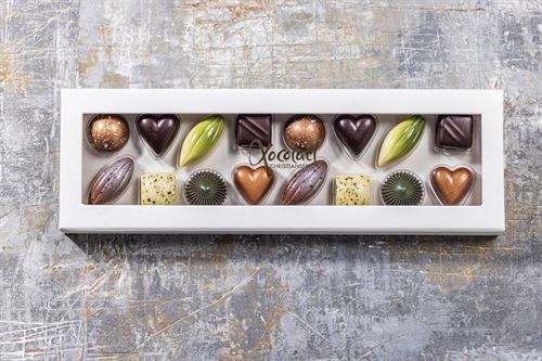 XOCOLATL 16 FYLDTE CHOKOLADER 140 GR