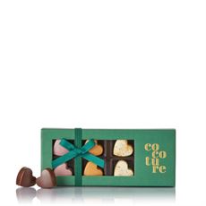 COCOTURE, FYLDTE CHOKOLADEHJERTER, 8 STK.